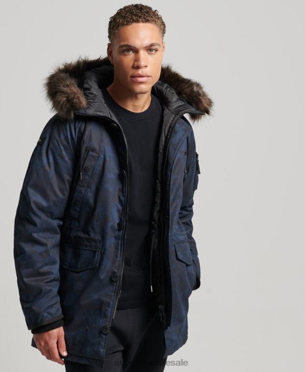 hombres Superdry Armada parka original y vintage 2R68Z4509