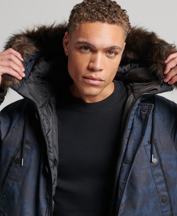 hombres Superdry Armada parka original y vintage 2R68Z4509