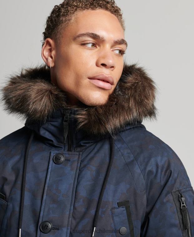 hombres Superdry Armada parka original y vintage 2R68Z4509