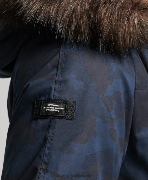hombres Superdry Armada parka original y vintage 2R68Z4509