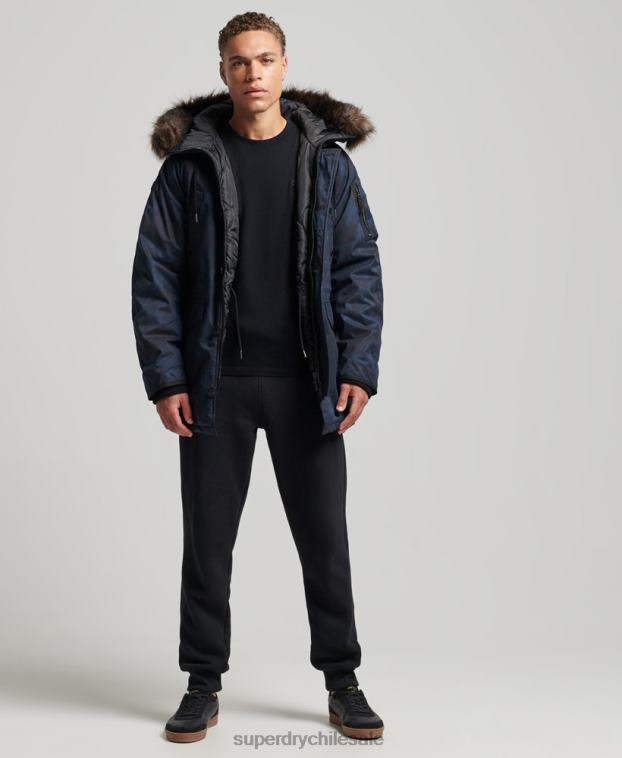 hombres Superdry Armada parka original y vintage 2R68Z4509