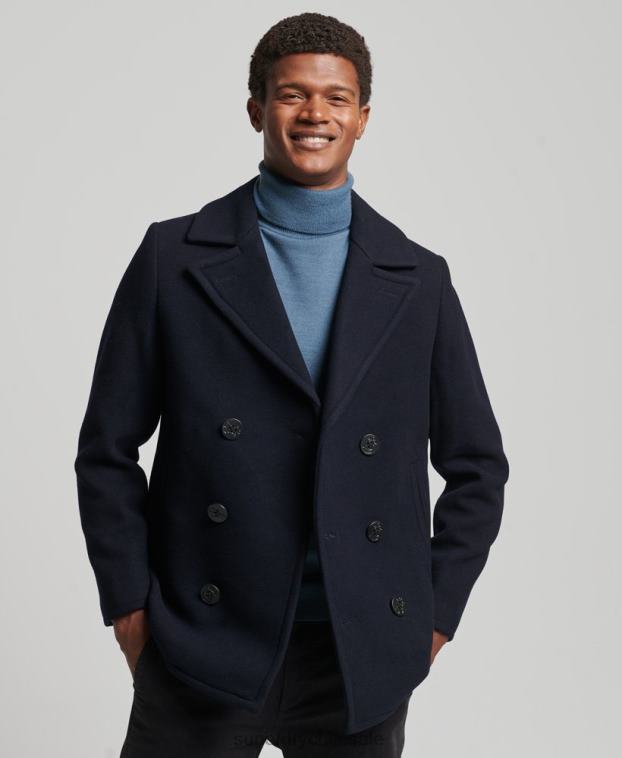 hombres Superdry Armada tienda comercial - chaquetón de lana 2R68Z966