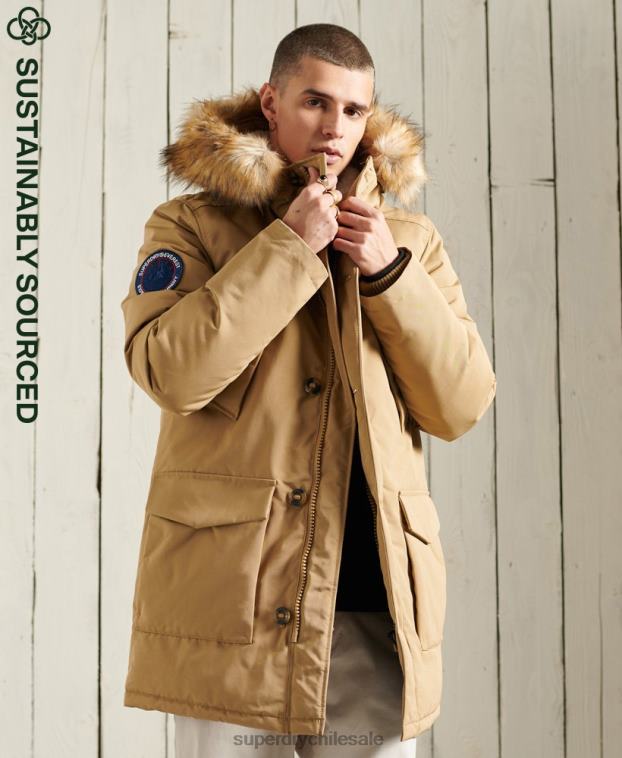 hombres Superdry beige parka everest 2R68Z1079