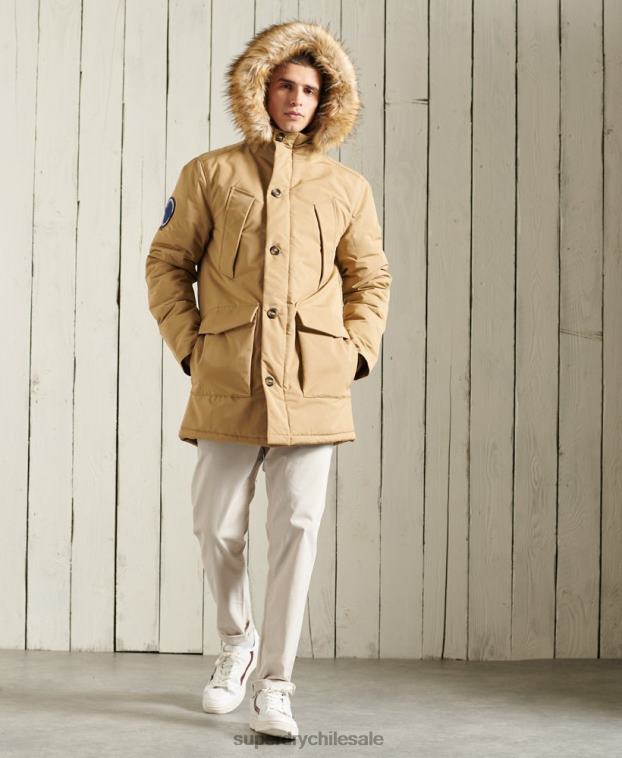 hombres Superdry beige parka everest 2R68Z1079