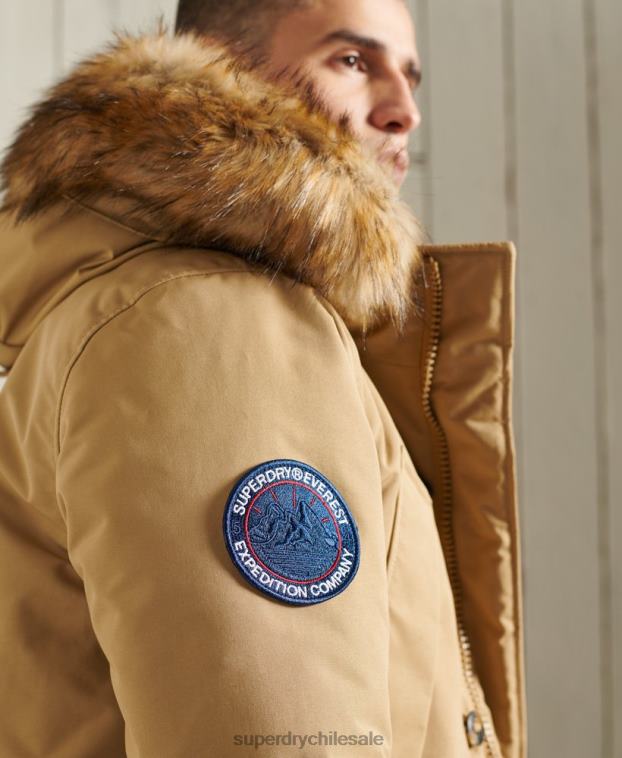 hombres Superdry beige parka everest 2R68Z1079