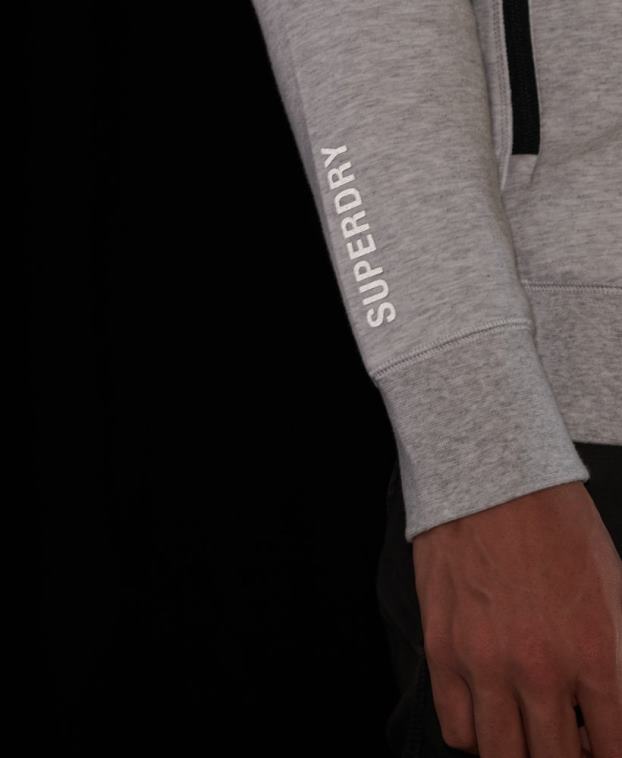 hombres Superdry gris parte superior de la pista de tecnología 2R68Z5096