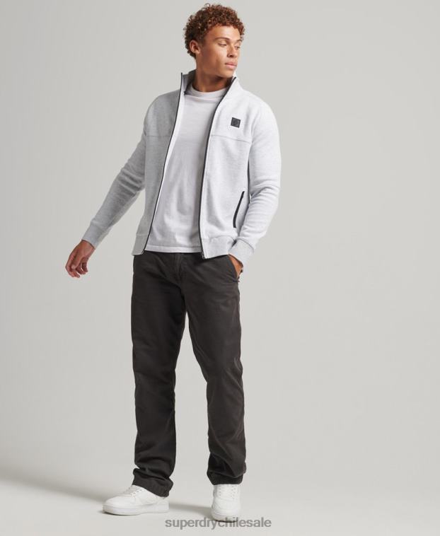 hombres Superdry gris parte superior de la pista de tecnología 2R68Z5096