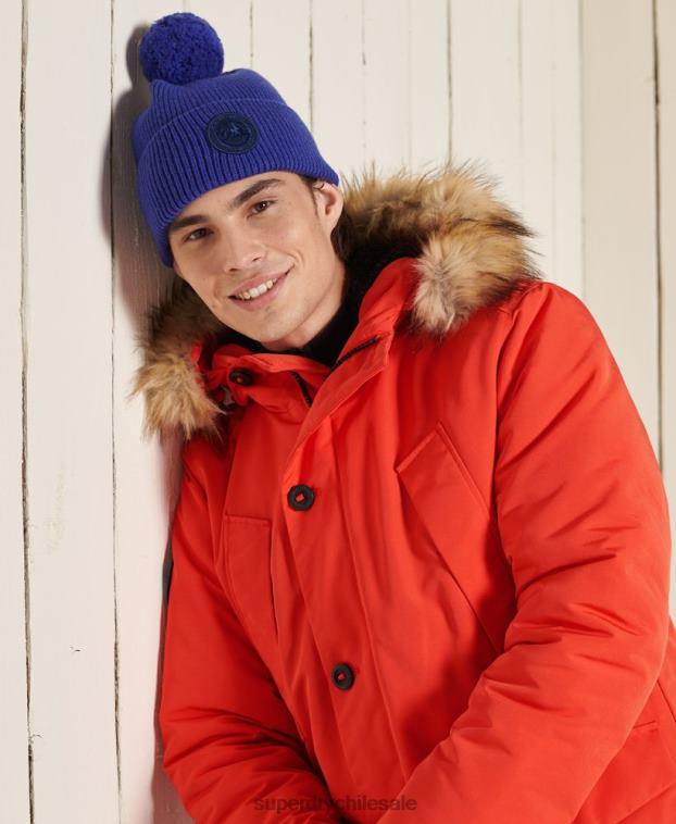 hombres Superdry naranja parka everest 2R68Z1098