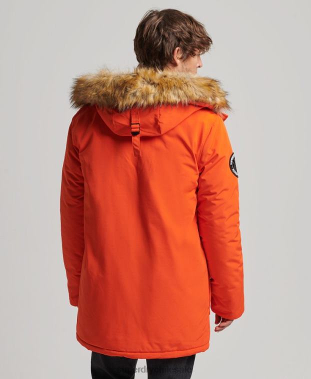 hombres Superdry naranja parka everest 2R68Z1126