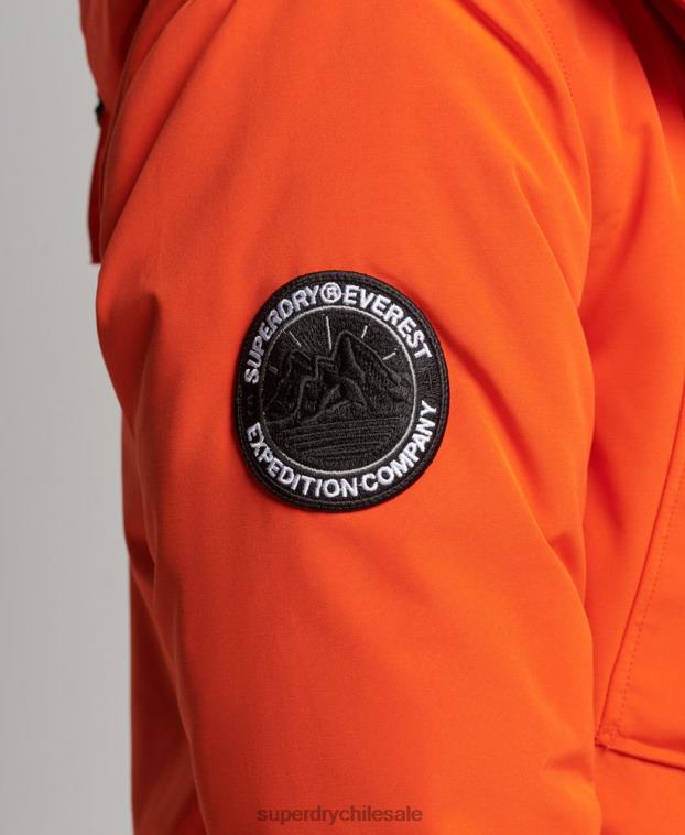hombres Superdry naranja parka everest 2R68Z1126