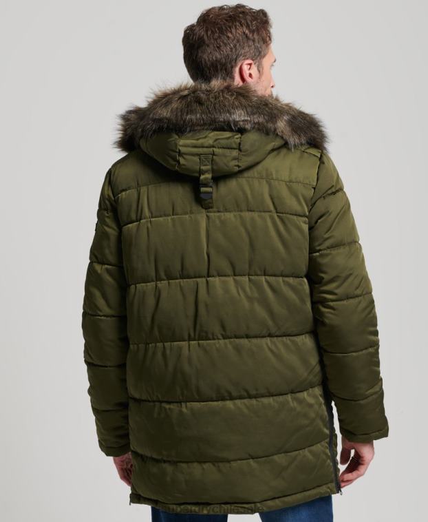 hombres Superdry verde parka chinook 2R68Z4513
