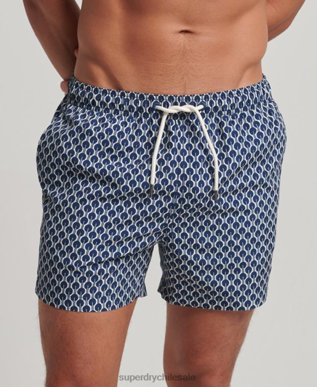 hombres Superdry Armada shorts de baño reciclados 2R68Z387