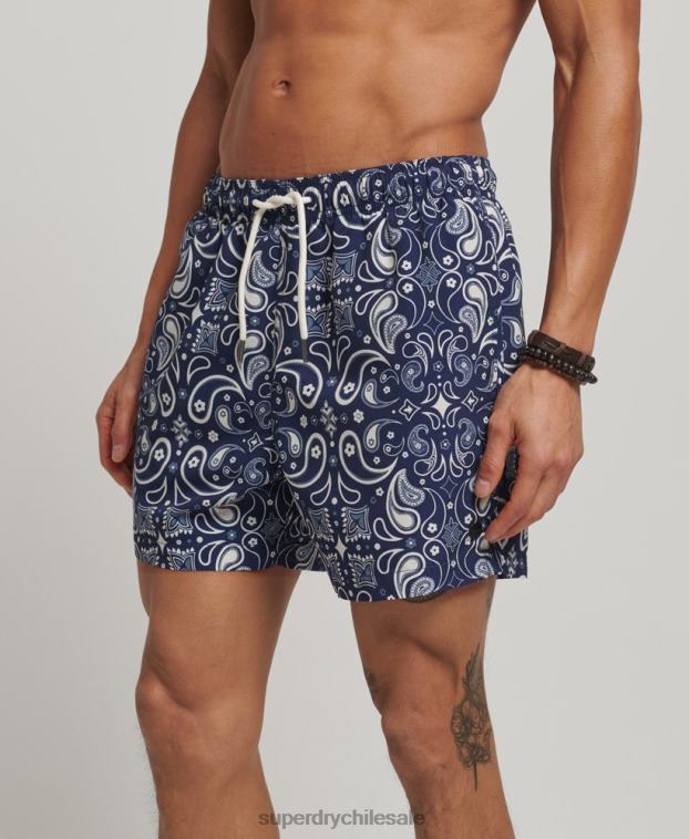 hombres Superdry Armada shorts de baño reciclados 2R68Z408