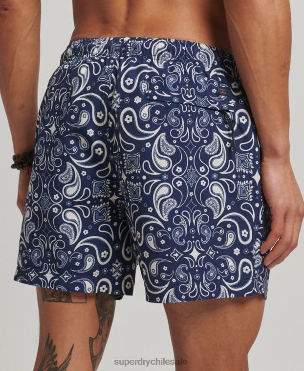 hombres Superdry Armada shorts de baño reciclados 2R68Z408