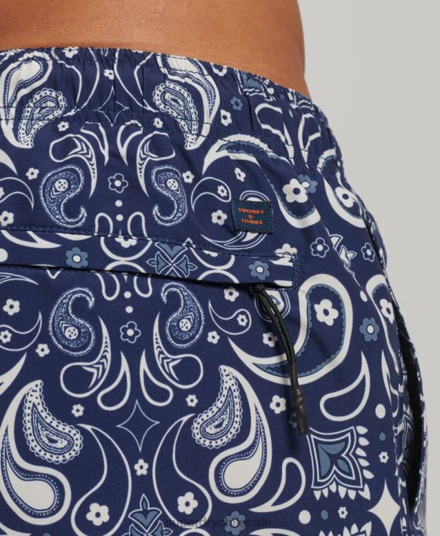 hombres Superdry Armada shorts de baño reciclados 2R68Z408