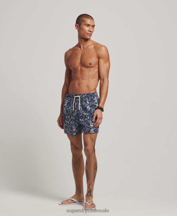 hombres Superdry Armada shorts de baño reciclados 2R68Z408