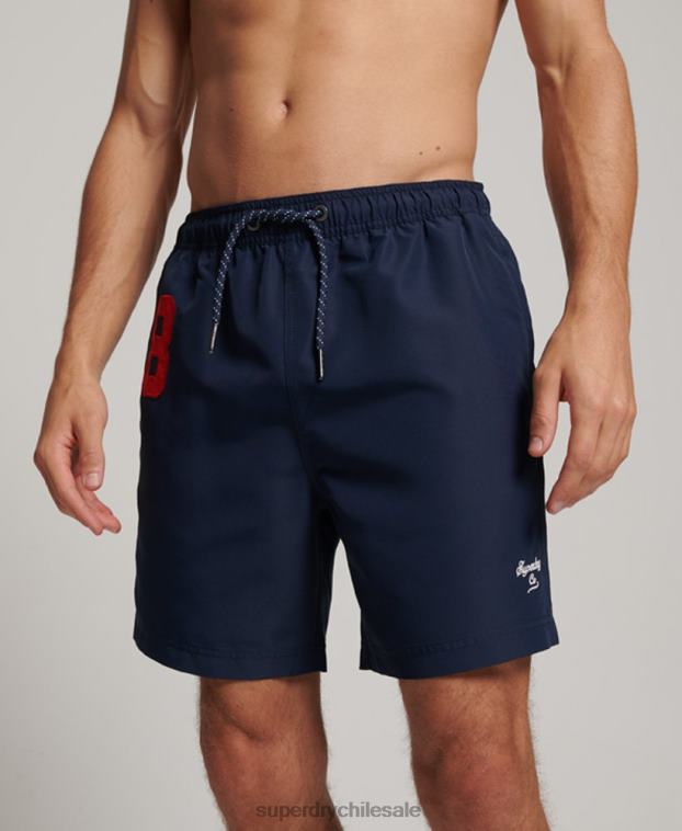 hombres Superdry Armada shorts de playa de polo reciclado 2R68Z389