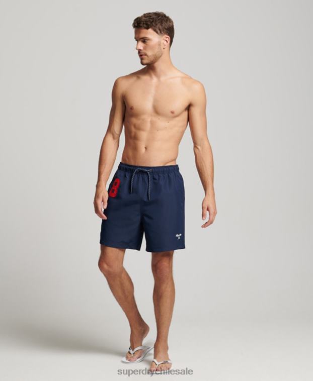 hombres Superdry Armada shorts de playa de polo reciclado 2R68Z389