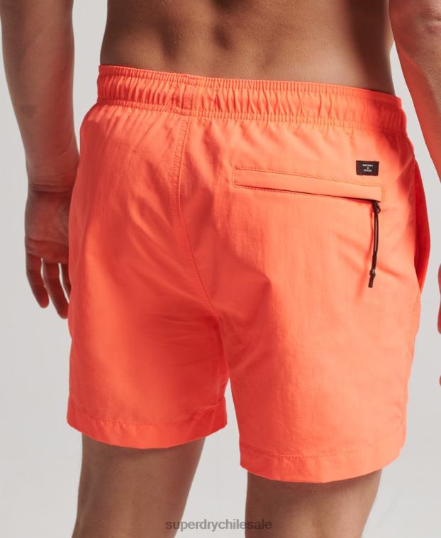 hombres Superdry coral shorts de playa reciclados studios 2R68Z436