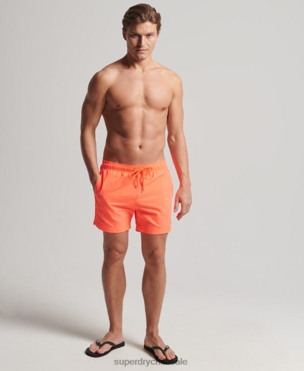 hombres Superdry coral shorts de playa reciclados studios 2R68Z436
