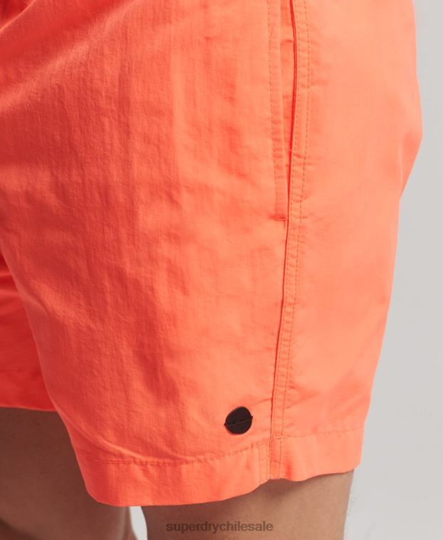 hombres Superdry coral shorts de playa reciclados studios 2R68Z436