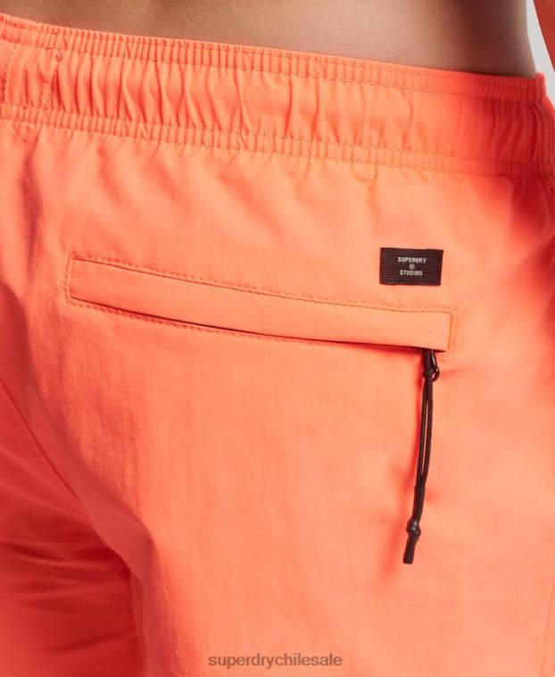 hombres Superdry coral shorts de playa reciclados studios 2R68Z436