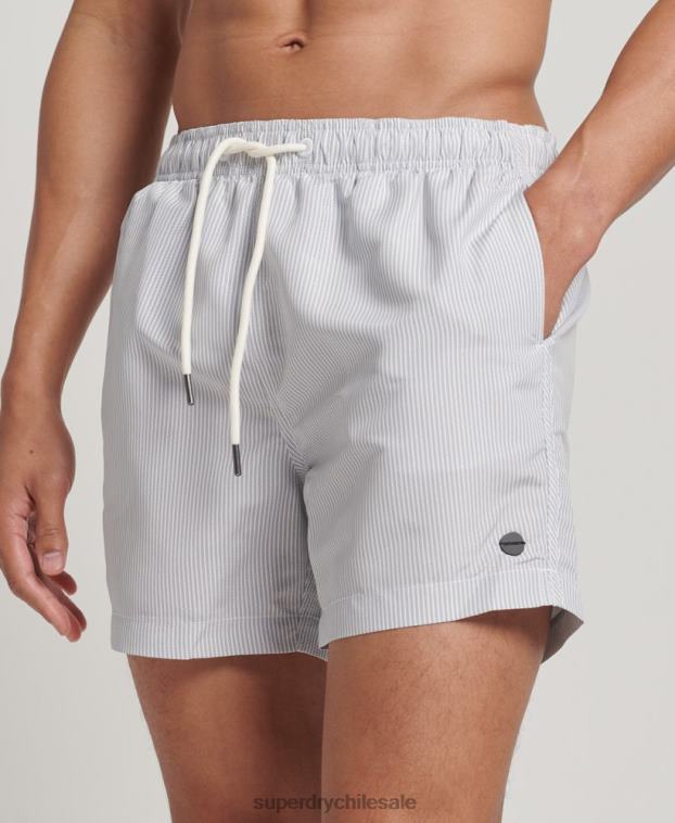 hombres Superdry gris shorts de baño reciclados 2R68Z12