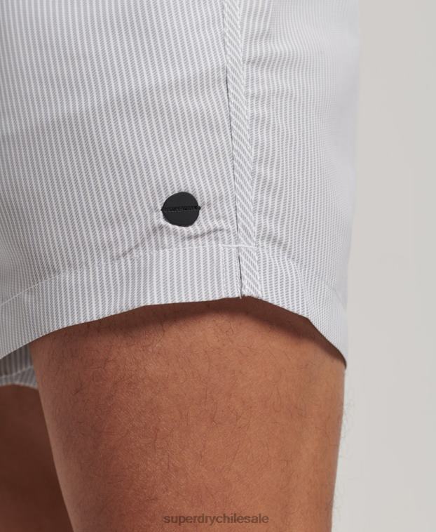 hombres Superdry gris shorts de baño reciclados 2R68Z12