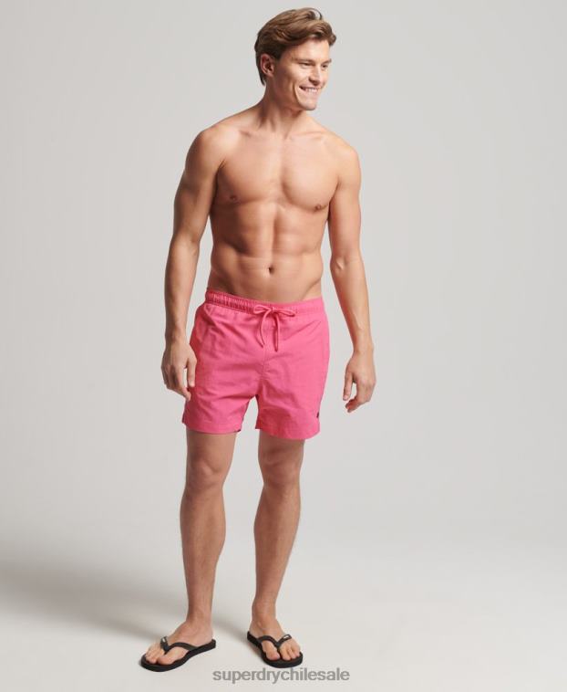 hombres Superdry rosa shorts de playa reciclados studios 2R68Z415
