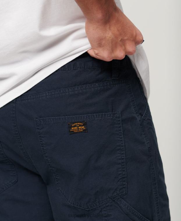 hombres Superdry Armada pantalones cortos de carpintero 2R68Z45