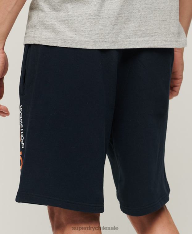hombres Superdry Armada pantalones cortos sueltos de ropa deportiva 2R68Z296