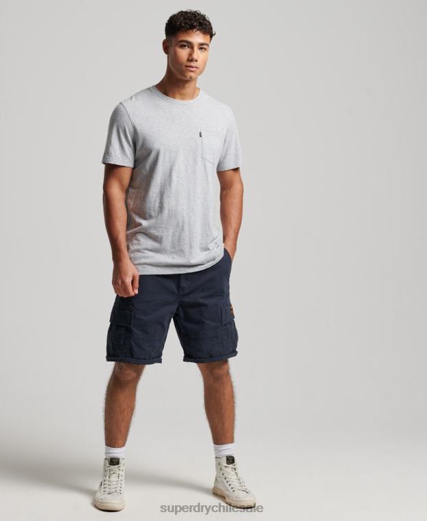 hombres Superdry Armada shorts cargo pesados ​​de algodón orgánico 2R68Z262
