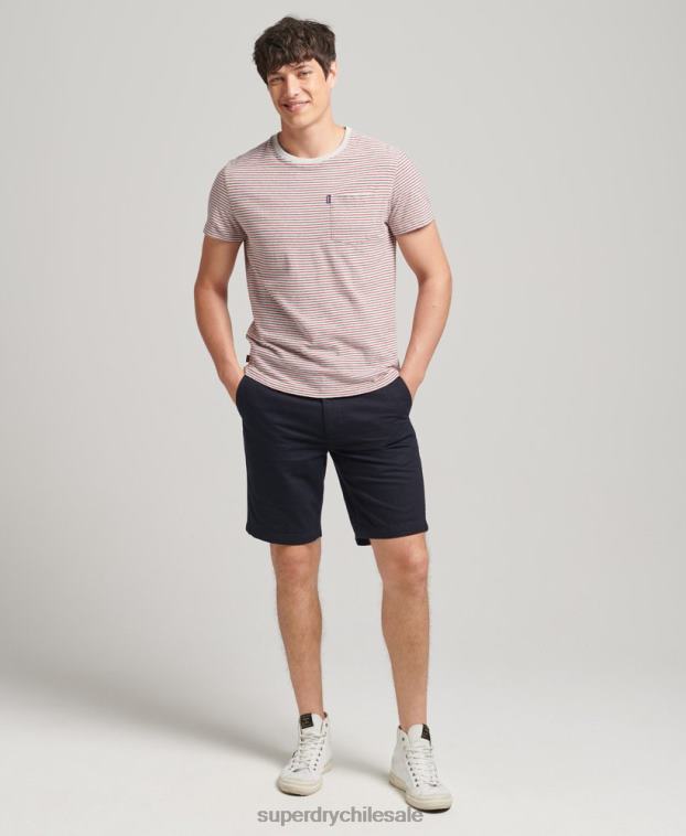 hombres Superdry Armada shorts chinos de oficial vintage 2R68Z306