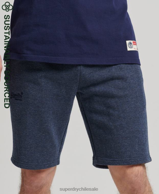 hombres Superdry Armada shorts de algodón orgánico con logo vintage 2R68Z311