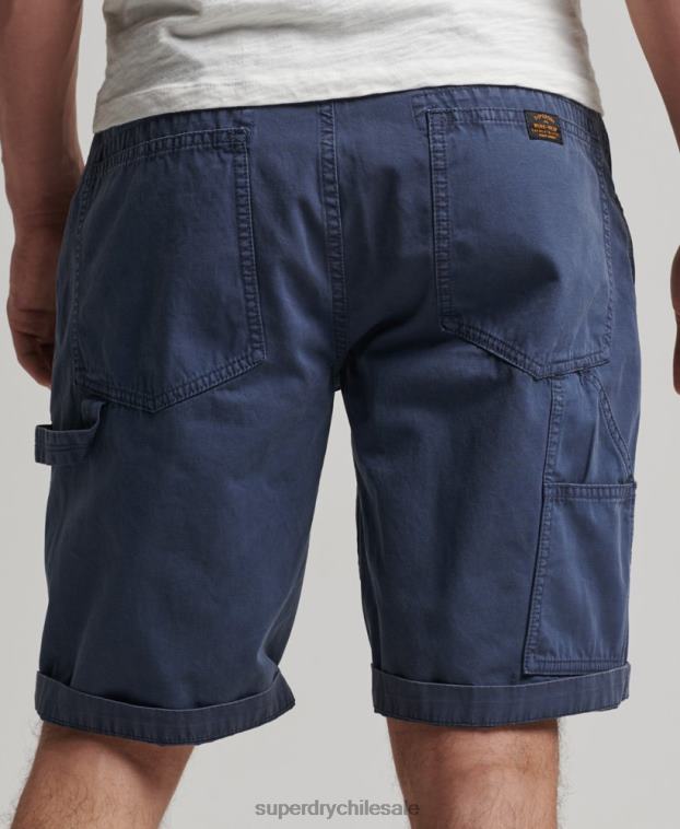 hombres Superdry Armada shorts de carpintero vintage de algodón orgánico 2R68Z358