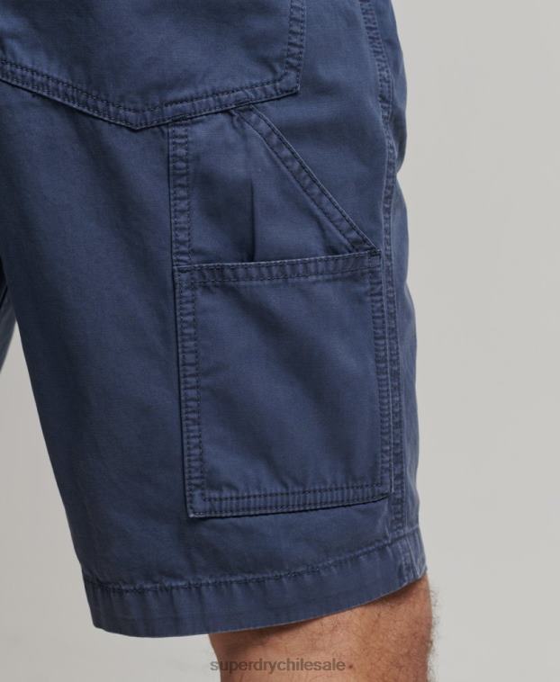 hombres Superdry Armada shorts de carpintero vintage de algodón orgánico 2R68Z358