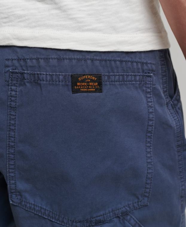 hombres Superdry Armada shorts de carpintero vintage de algodón orgánico 2R68Z358