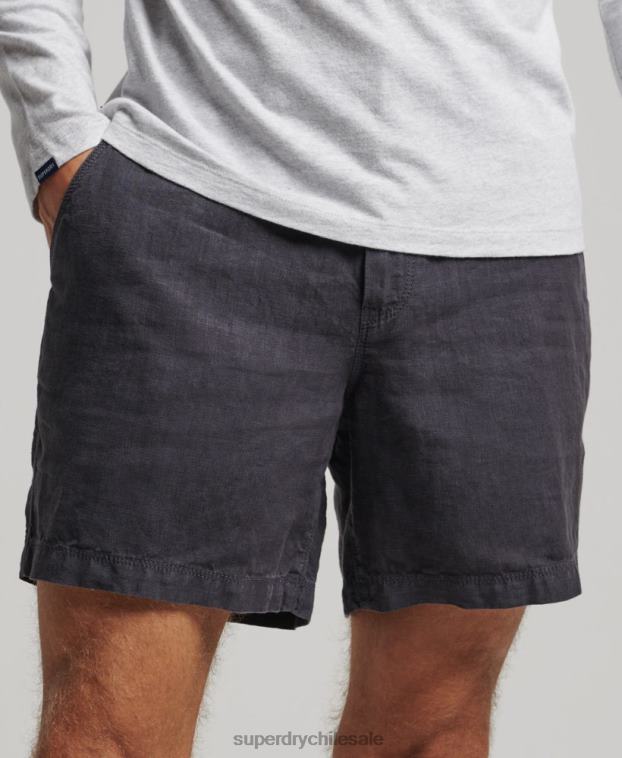 hombres Superdry Armada shorts de lino sobreteñidos 2R68Z108