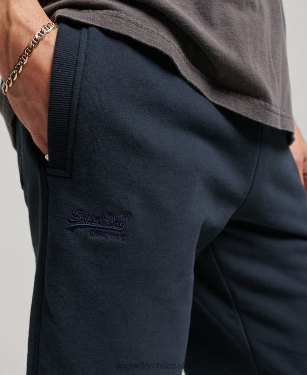 hombres Superdry Armada shorts de punto con logo vintage bordado 2R68Z324