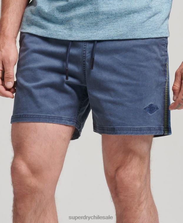 hombres Superdry Armada shorts de rayas vintage 2R68Z377