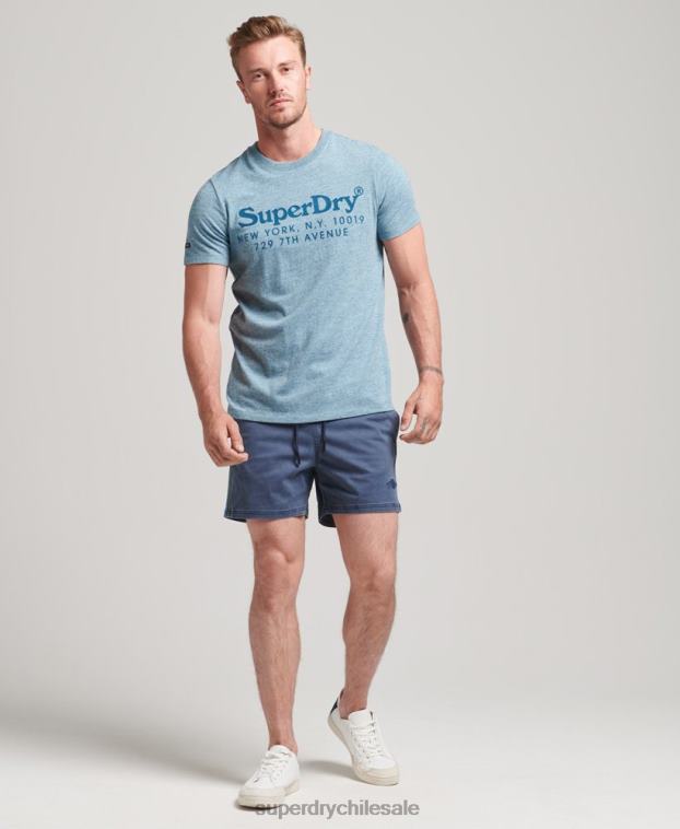 hombres Superdry Armada shorts de rayas vintage 2R68Z377