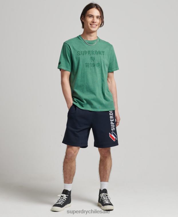 hombres Superdry Armada shorts deportivos con aplique de código 2R68Z380