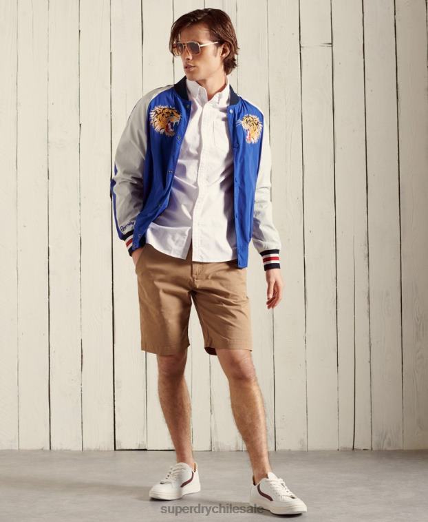 hombres Superdry amarillo pantalones cortos chinos internacionales 2R68Z6495