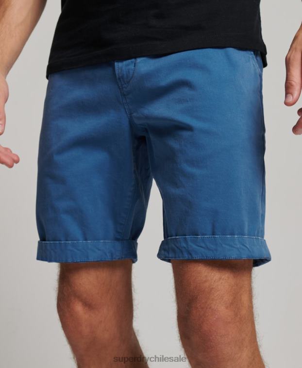 hombres Superdry azul claro bermudas chinas core 2R68Z251