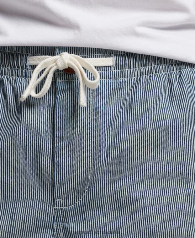 hombres Superdry azul claro pantalones cortos sobreteñidos 2R68Z259