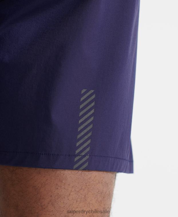 hombres Superdry azul correr pantalones cortos de primera calidad 2R68Z341