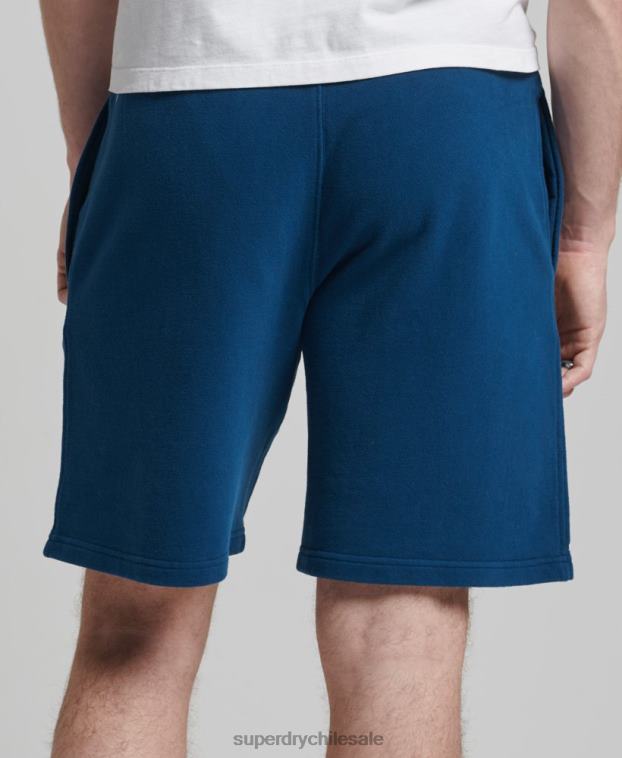 hombres Superdry azul shorts deportivos code core 2R68Z351