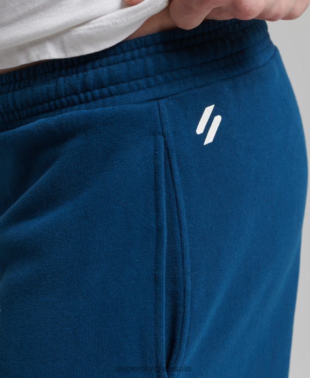 hombres Superdry azul shorts deportivos code core 2R68Z351