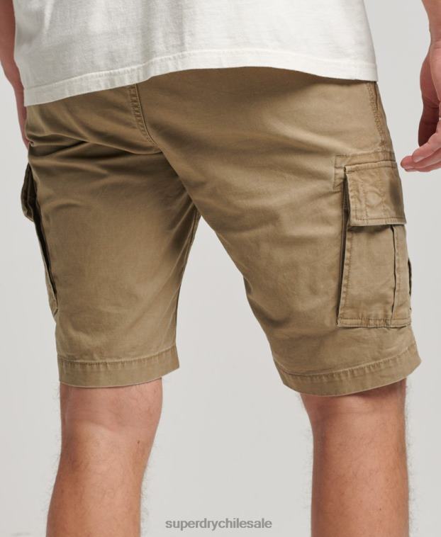 hombres Superdry beige shorts cargo con núcleo de algodón orgánico 2R68Z252