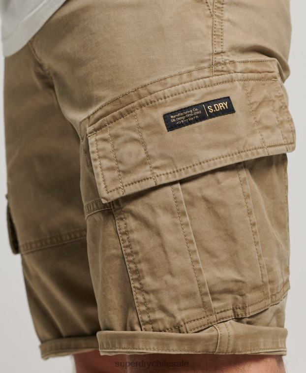 hombres Superdry beige shorts cargo con núcleo de algodón orgánico 2R68Z252